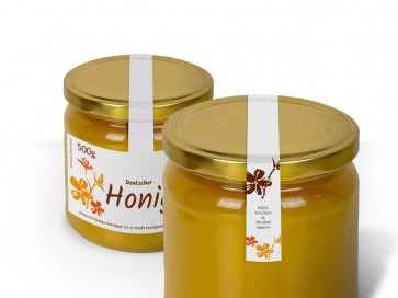 Siegeletiketten "Stempelblume"