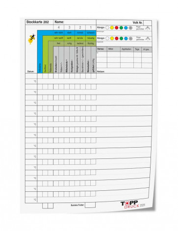 Praktische Stockkarten