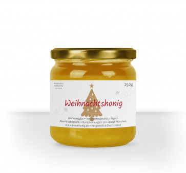 Kleines adventliches Schmucketikett "Goldtanne"