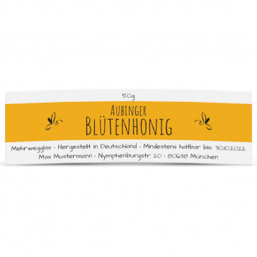 Ansicht Mini-Etikett "Blütenhonig"