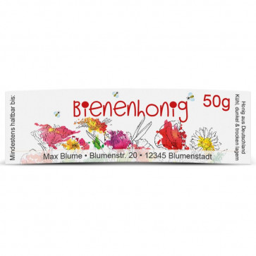 Mini-Etikett "Blumentanz"