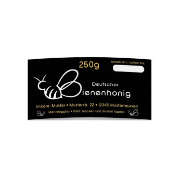 Label-Design "Herzbiene"