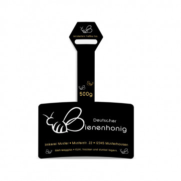 Gewährverschlussetiketten "Herzbiene"