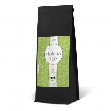 Teeetiketten "Matcha" (Vorderseite)