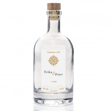 Kleines Flaschenetikett "Schmuck"