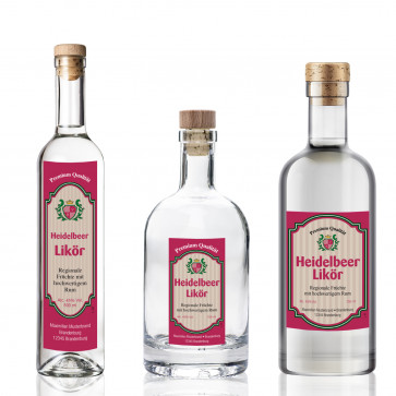 Kleines Flaschenetikett "Adel verpflichtet"