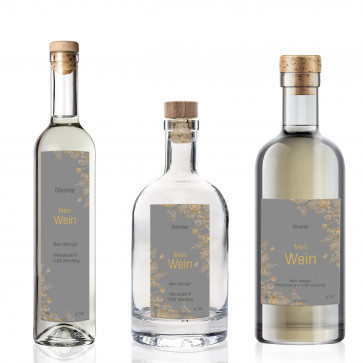 Flaschenetikett "Ornament" Kollektion