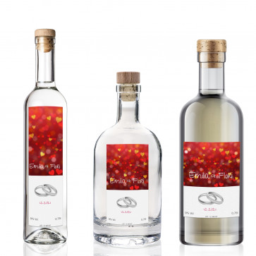 Kollektion Flaschenetikett "With Love"