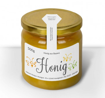 Kleine Gewährverschlussetiketten "Fly" auf Glas