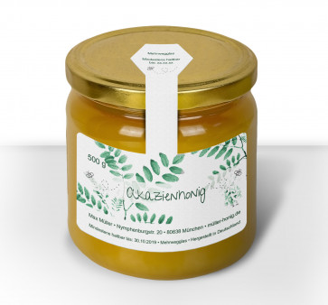 Gewährverschlussetikett "Akazienhonig"