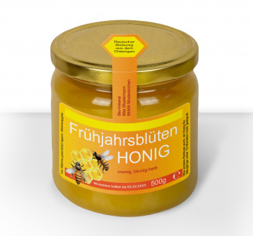 Gewährverschluss "Wabenhonig" in Honiggelb