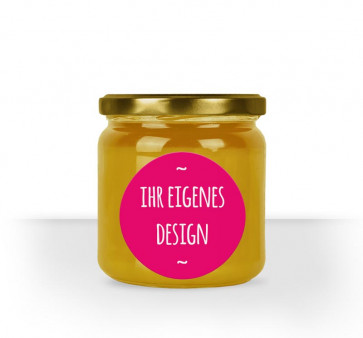 Eignes Design für Ihr rundes Honigglasetikett per PDF Upload