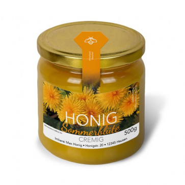 Kleine Gewährverschlussetikett "Sommerblüte"