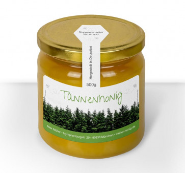Kl. Gewährverschlüsse "Tannenhonig" auf Glas