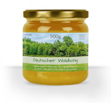 Großes Etikett "Honigtau"