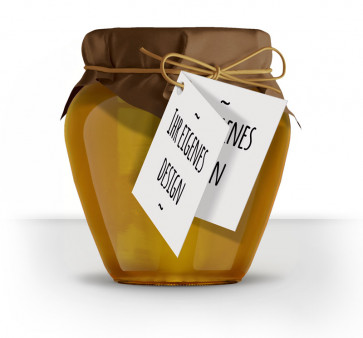 Blanko-Geschenkanhänger als Klappkarte mit Lochung