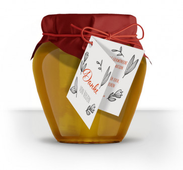 Klappkarten als Geschenkanhänger im Design "Danke"