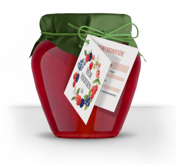 Klappkarten als Geschenkanhängerkarten "Freche Früchte"