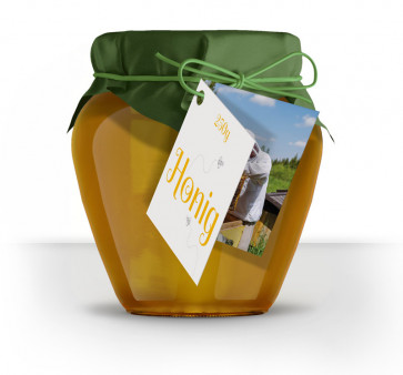 Geschenkanhänger & Anhängerkarten "Honigzauber" als Klappkarte