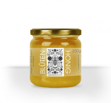 Transparentes Folienetikett "Tattoo" für Einblick ins Honigglas