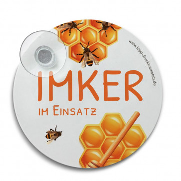 Hinterglasschild "Wabentanz"