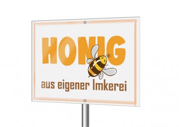 Aluverbundschild "Biene"
