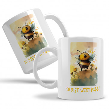 Keramiktasse "Du bist wertvoll"