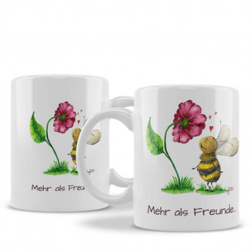 Keramiktasse "Mehr als Freunde"
