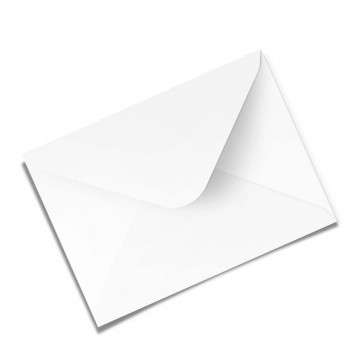 Briefumschlag, weiß, gummeriert