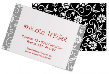 Visitenkarte "Black & White"