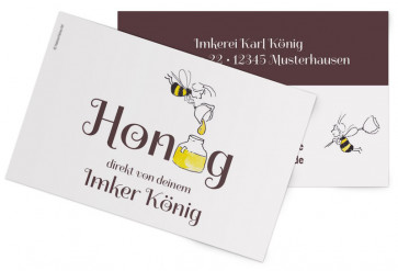 Visitenkarten "Honigsammlerin"