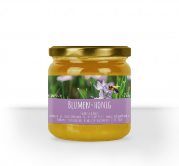 Kleines Honigglasetikett Lavendel in Lila