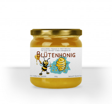 Kleine Honigetiketten "Wilde Maja"