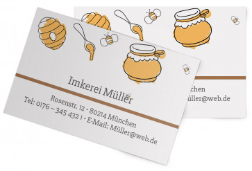Visitenkarten "The Bee" braun