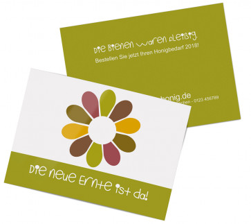 Werbepostkarten „Flowerpower“