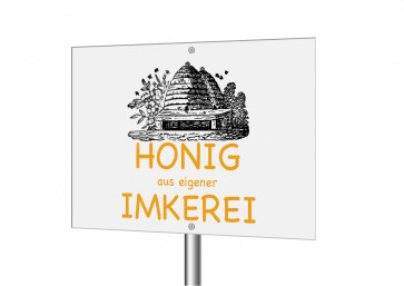 Aluverbundschild "Bienenhaus"