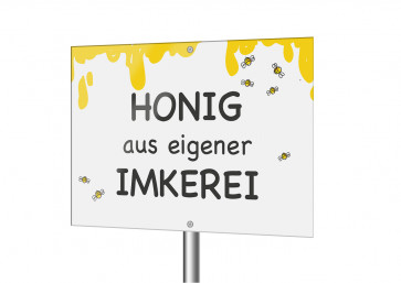 Aluverbundschild Frischer Honig