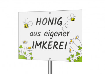 Werbeschild "Gänseblume" im Querformat