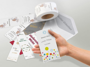 Musteretiketten (Rollenetiketten)