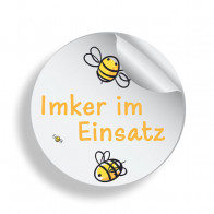 Imker-im-Einsatz Aufkleber "Bee Fun" - Lagerprodukt