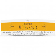 Mini-Honigglasetiketten "Blütenhonig" 