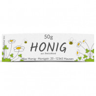 Mini-Honigetiketten "Gänseblümchen"