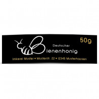 Mini-Honigglasetiketten "Herzbiene"