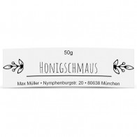 Mini-Honigglasetiketten "Klassik Times"