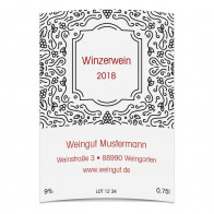 Flaschenetiketten "Art Nouveau"