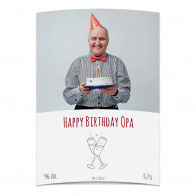Flaschenetiketten "Opas Geburtstag""