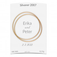 Flaschenetiketten "Ringe"