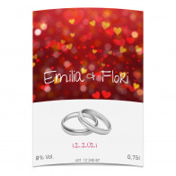 Flaschenetiketten "With Love"