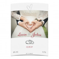 Flaschenetiketten "Zauberherz""