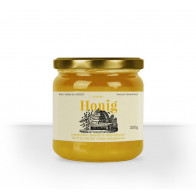 Kleine Honigglas-Etiketten "Bienenhaus"